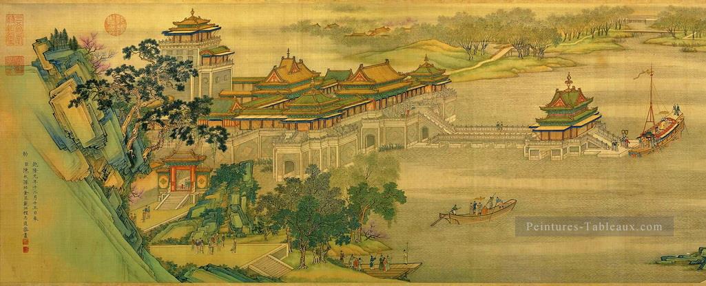 Zhang zeduan Qingming Riverside Seene partie 1 Art chinois traditionnel Peintures à l'huile